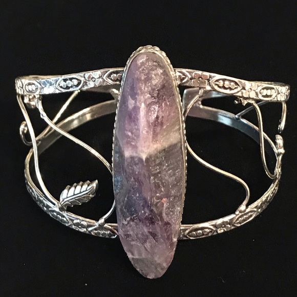 Jewelry - Amethyst Druzy Cuff